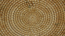 Circular Straw Pattern Background