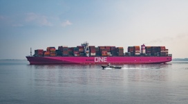 Container Ship, Landscape, Boat