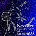 Dragonfly Glitter Kindness Poster