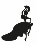Flamenco Dancer Silhouette Clipart
