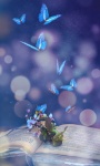 Flower, Book, Butterfly, Magic