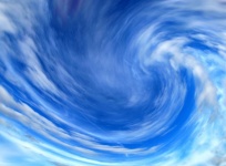 Sky Clouds Blue Swirl