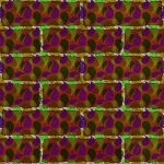 Teardrop Textured Brick Pattern