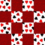 Valentine Checkered Illustration