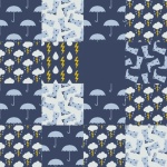 Rainy Weather Grid Illustration
