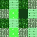 Music Checkered Illustration