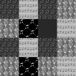 Music Checkered Illustration
