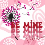 Dandelion Heart Valentine Card