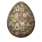Chocolate Decorated Easter Egg Png