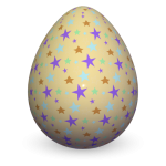 Star Decorated Easter Egg Png