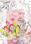 Easter Bunny Colorful Greeting Card