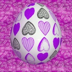 Happy Easter Heart Egg