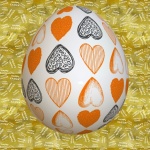 Happy Easter Heart Egg