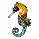 Abstract Pattern Seahorse PNG