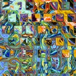 Psychedelic Filled Abstract Tiles