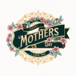 Vintage Mothers Day Word Art