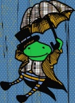 Vintage Frog Character Illustration