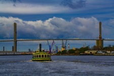 Riverboat And Bridge