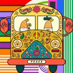 Hippie Volkswagen Van Poster