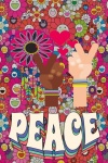 Hippie 1970 Style Peace Poster