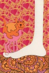 1970 Retro Floral Cat Poster