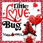 Ladybug Valentine Gnome