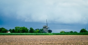 Landscape, Windmill, Countryside
