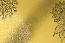 Mandala, Pattern, Gold, Texture