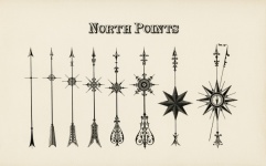 North Pole Arrows Compass Vintage