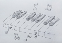 Piano, Keys, Music, Cut Out