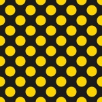 Polka Dots Gold Wallpaper