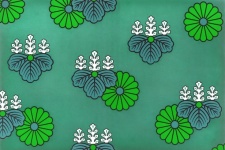Water Lilies Vintage Art Pattern