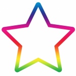 Star Clipart Bun Rainbow Colors