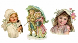 Victorian Art Kids Clipart