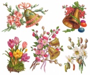 Victorian Easter Flower Clipart