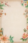 Vintage Background Frame Flowers