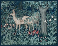 Vintage Art Deer Forest