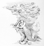 Vintage Mermaid Illustration