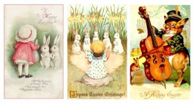 Vintage Easter Postcard Old