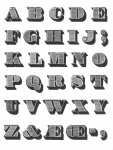 Vintage Retro Alphabet Typography