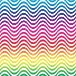 Waves Pattern Rainbow Colors