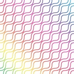 Waves Pattern Rainbow Colors