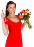 Woman With Bouquet