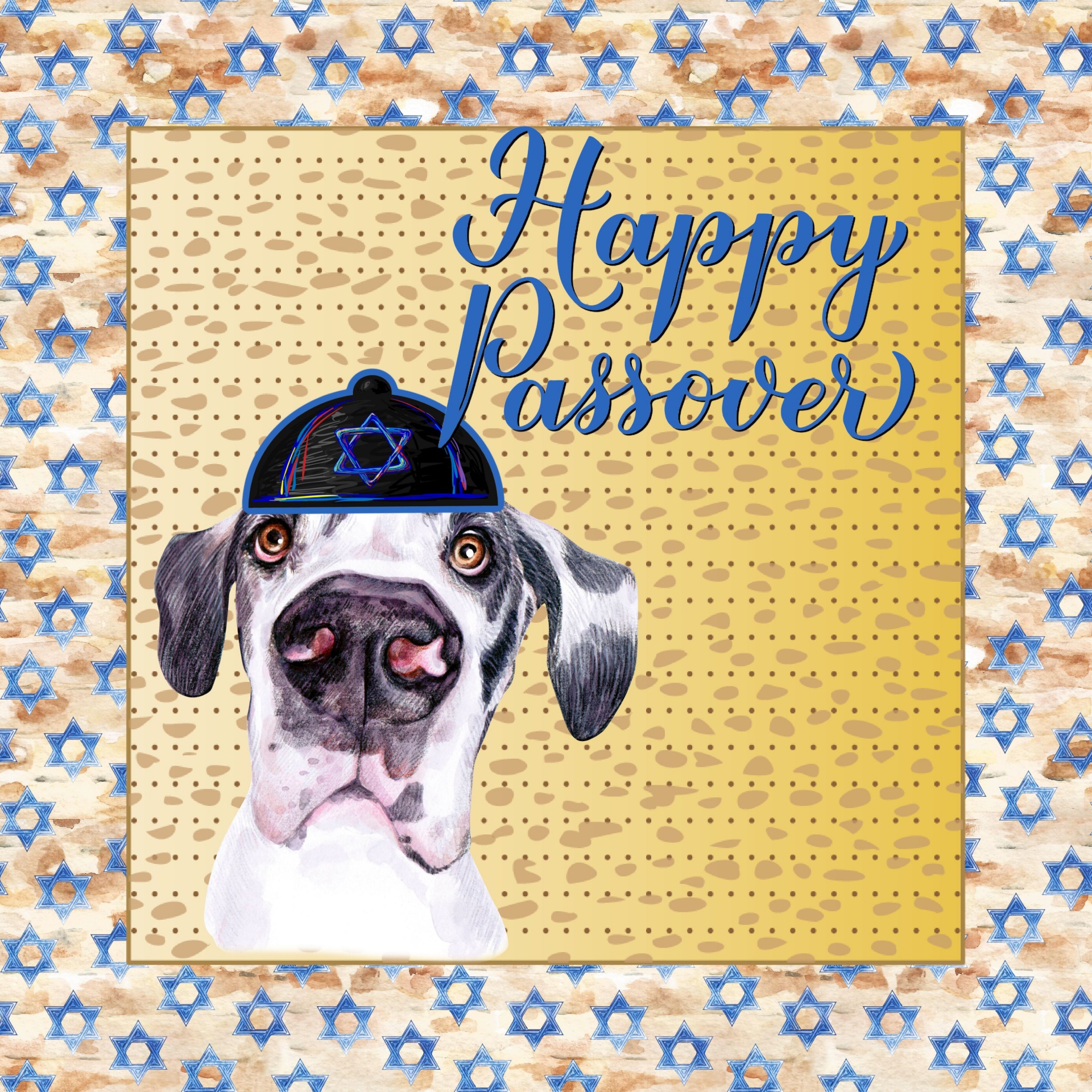 Happy Passover Dog Greeting