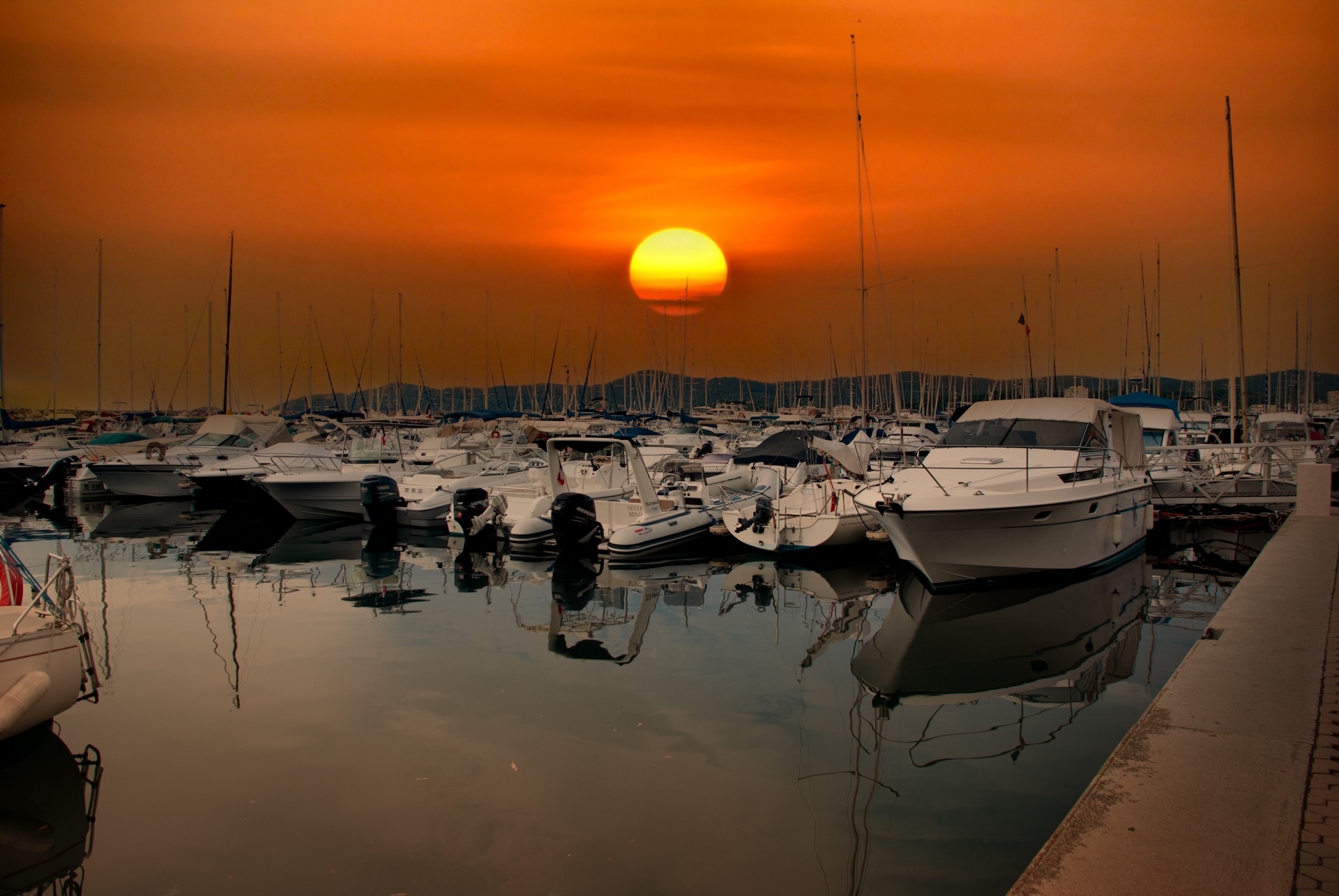 Marina, Sunset