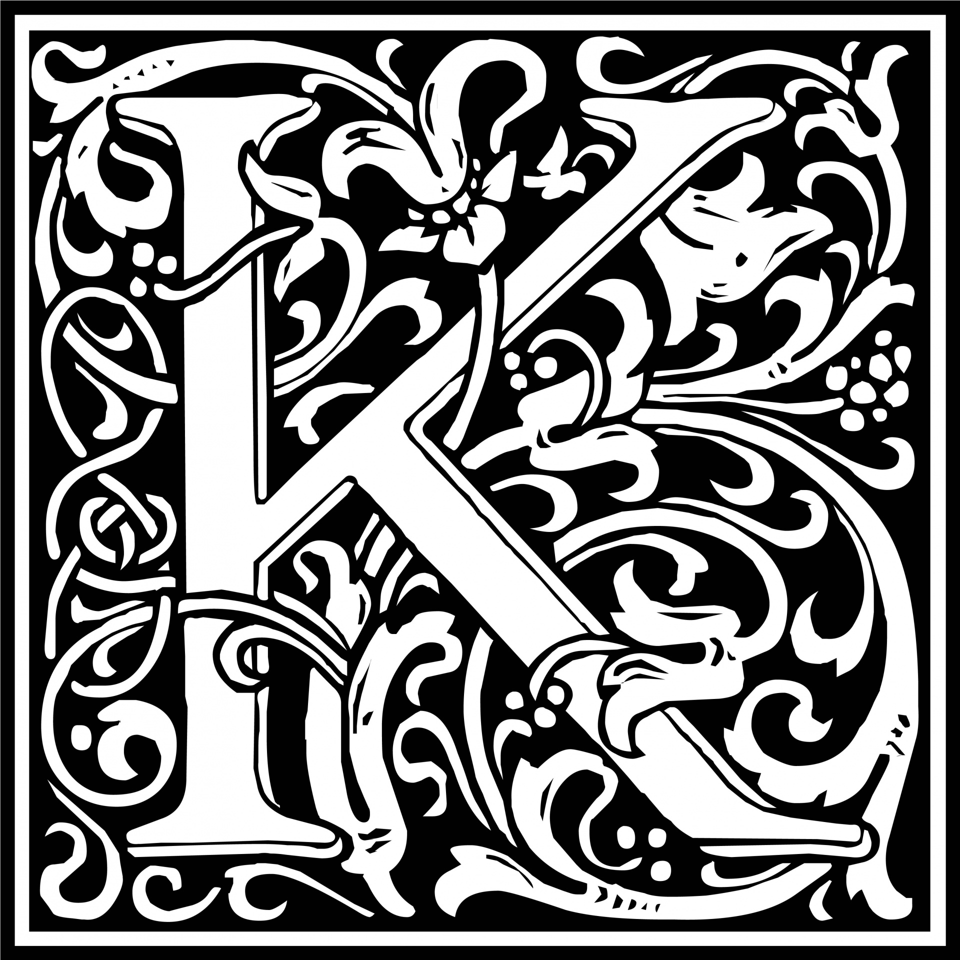 K Alphabet Initial Letter