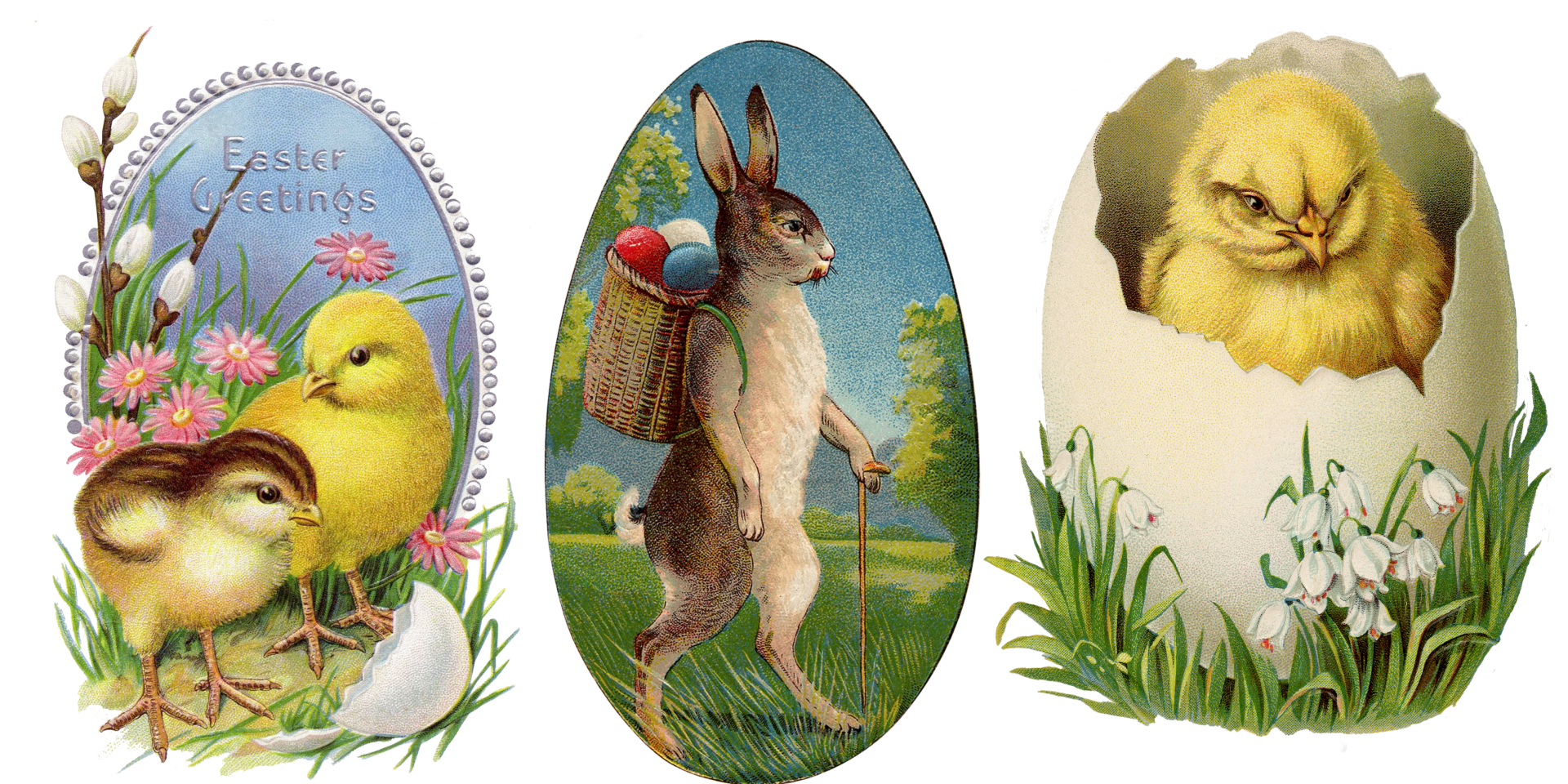 Easter Vintage Retro Clipart