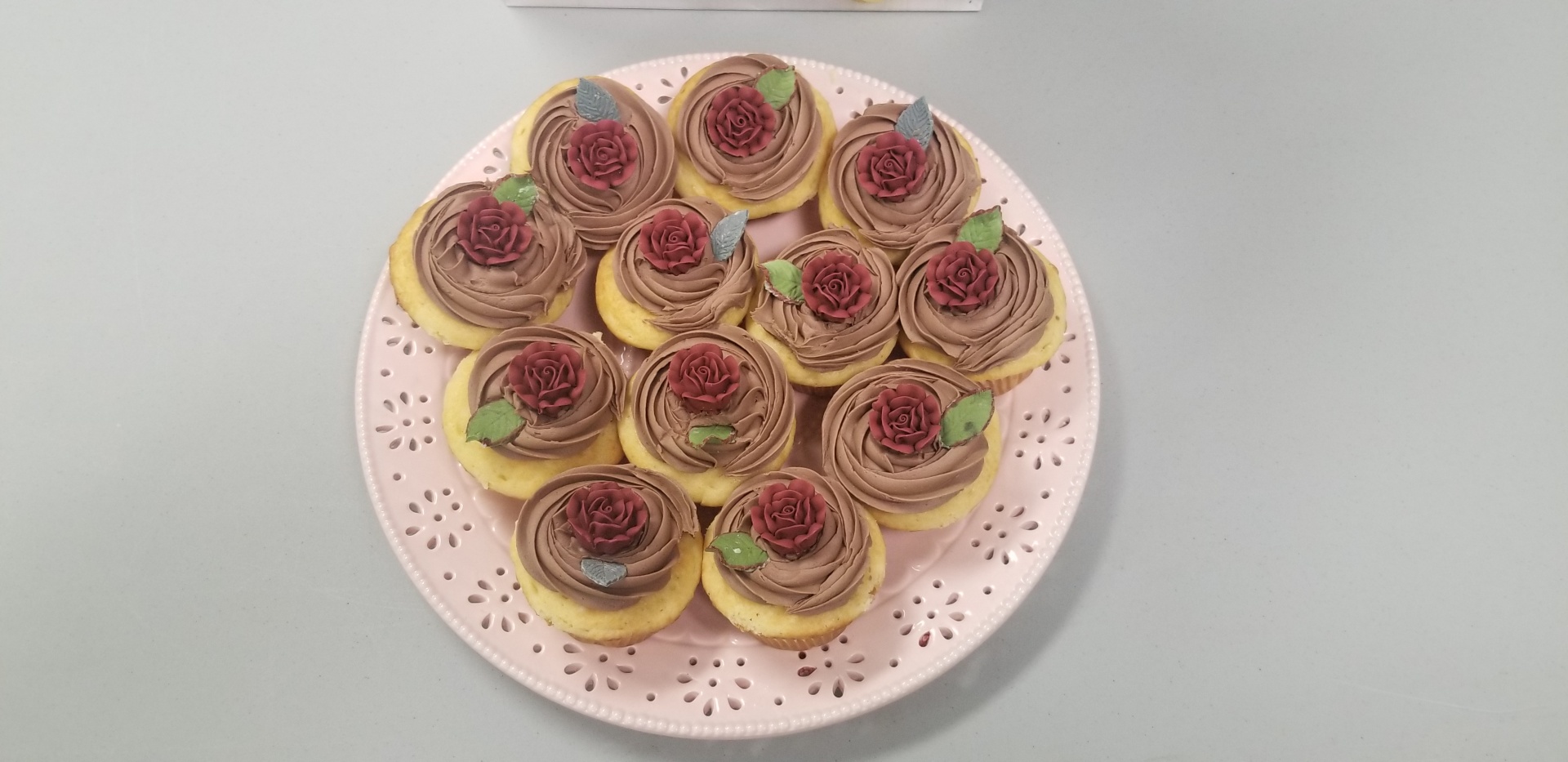 Plate Of Beautiful Cupcakes