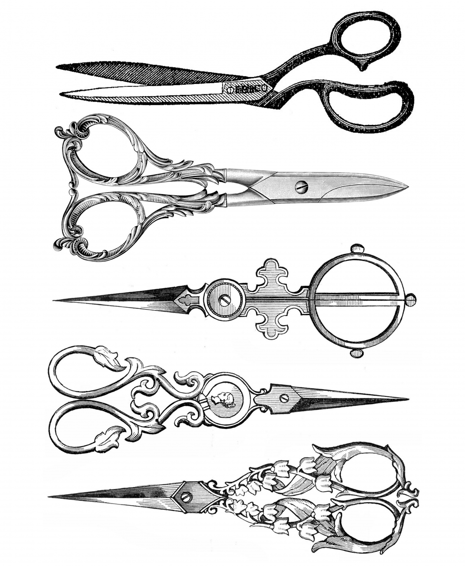 Scissors Old Vintage Illustration