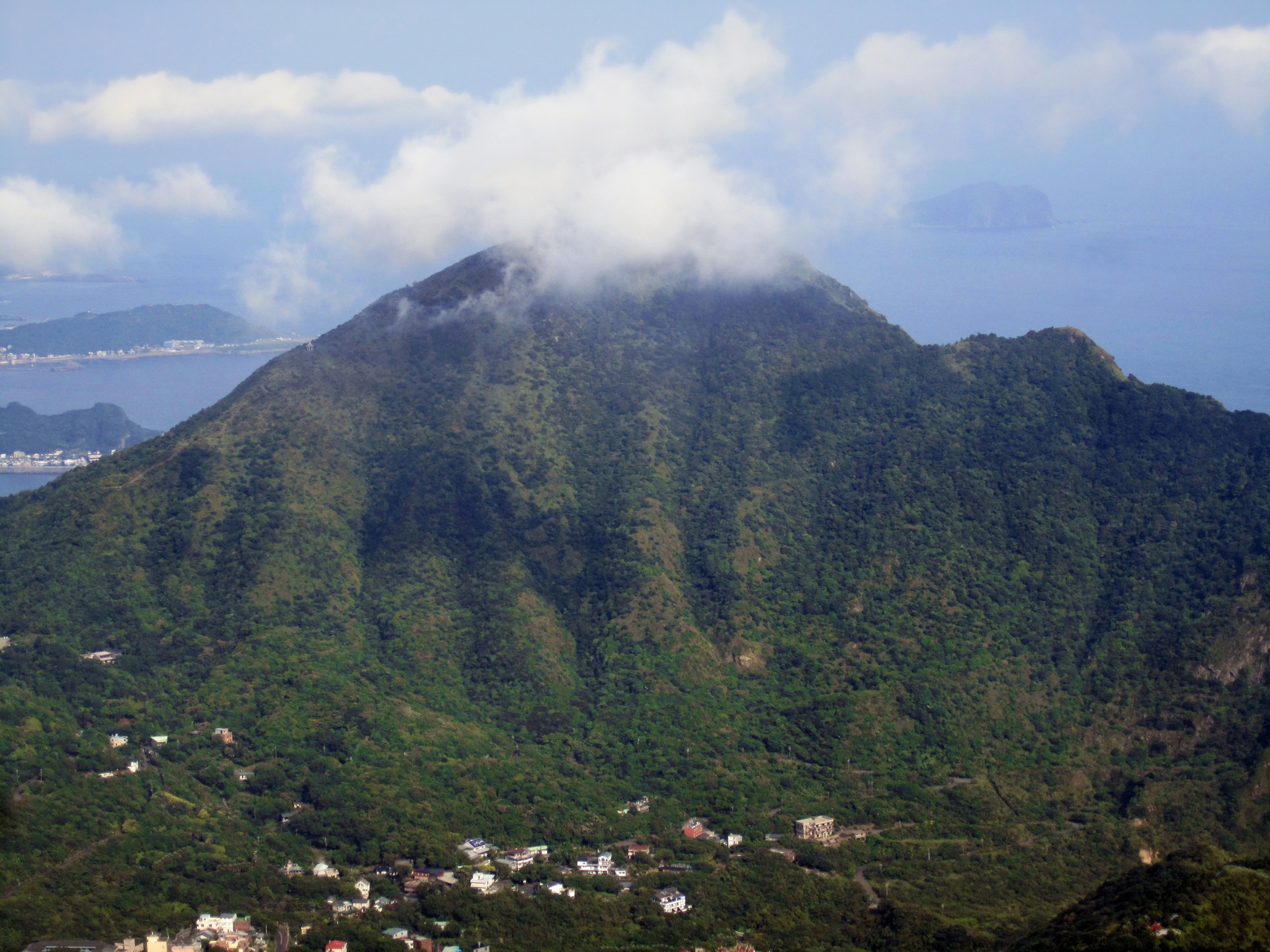 Jilongshan, a peak in the Jilongshan Volcanic Group of extinct or dormant volcanos on the north-east coast of Taiwan